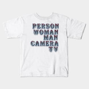 person woman man camera tv Kids T-Shirt